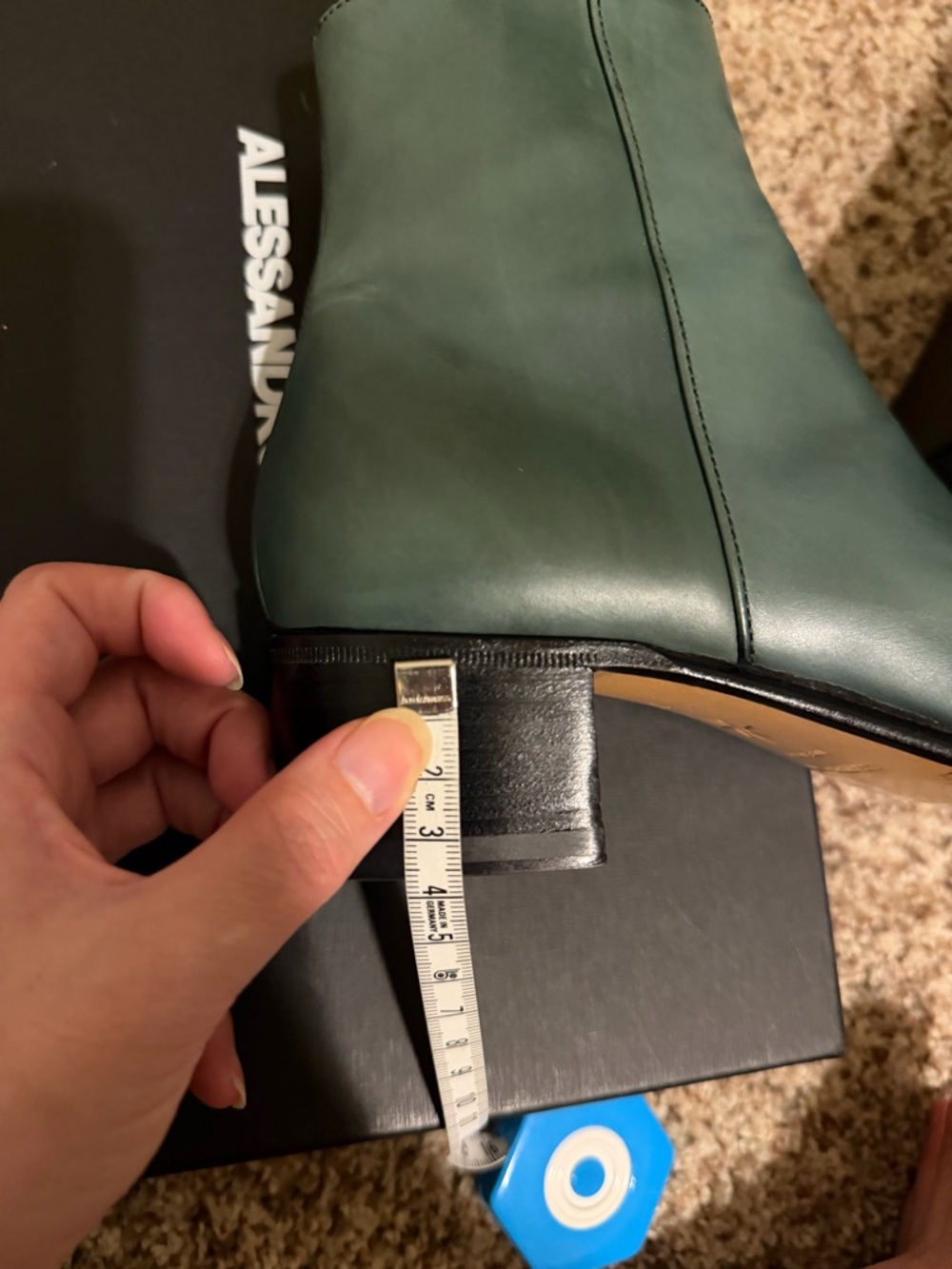 alessandro vasini 40 mm size 37 ankle boot made in italy - Picture 3 of 5